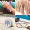 7200 Pieces 4mm Glass Seed Beads for Bracelets Making Kit 300 Pieces Alphabet Letter Beads for Jewelry Making and Crafts with Elastic String Cords, Tweezers and Accessories DIY Material